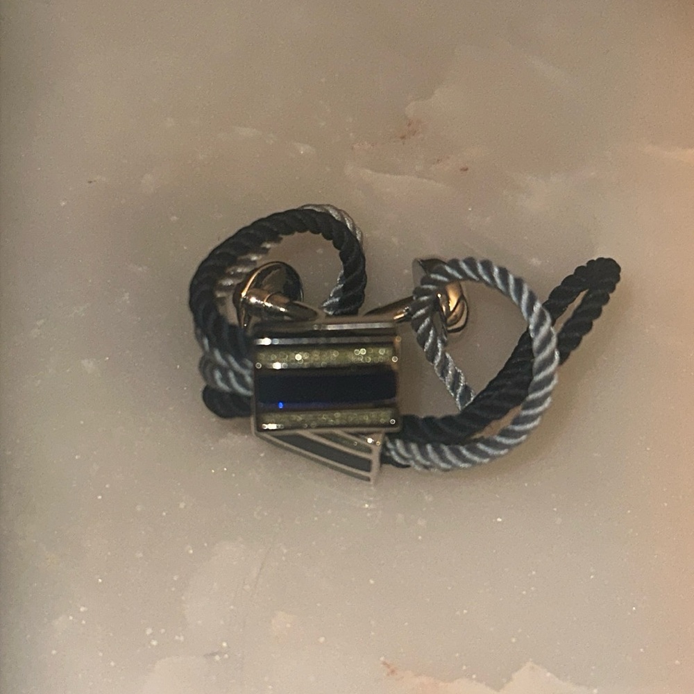 Eton cuff links blue pair new